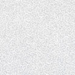 White Scroll Quilt Cotton Fabric by Keepsake Calico