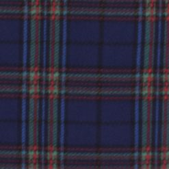 Navy Tartan Plaid Blizzard Fleece Fabric