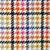 Rainbow Houndstooth Anti Pill Fleece Fabric