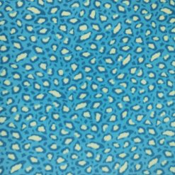 Blue   Yellow Cheetah Skin Anti Pill Fleece Fabric