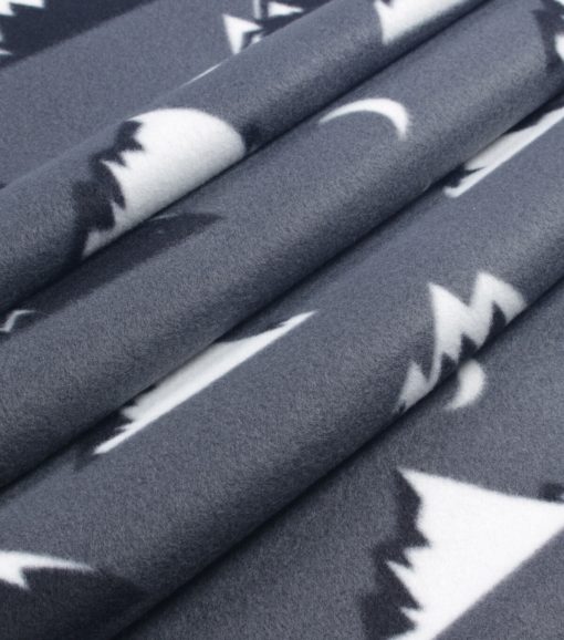 Mountains Blizzard Prints Fleece Fabric - Image 2