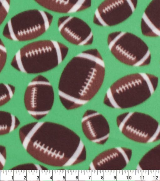 Football Blizzard Fleece Fabric - Image 3