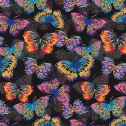 Fabric Traditions Large Brights Butterfly Premium Cotton Fabric