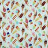 Ice Cream Popsicles Novelty Cotton Fabric