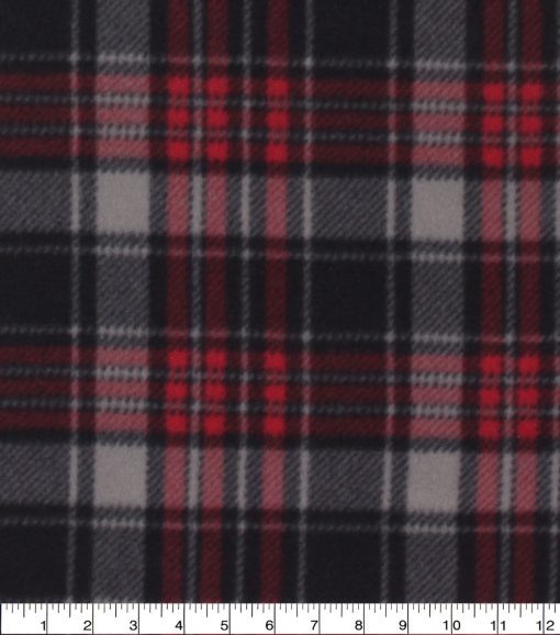 Brad Plaid Blizzard Fleece Fabric - Image 2