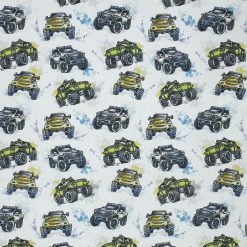 Monster Trucks Super Snuggle Flannel Fabric