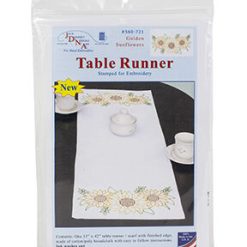 Jack Dempsey 15 x 42 Sunflowers Stamped Table Runner