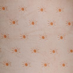 Sew Lush Sun Orange Embossed Fleece Fabric
