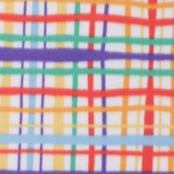 Primary Wavy Plaid Blizzard Fleece Fabric