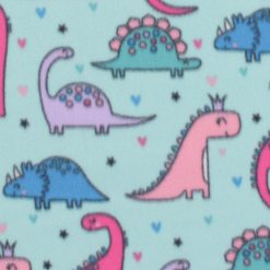 Smiling Dinos Blizzard Fleece Fabric