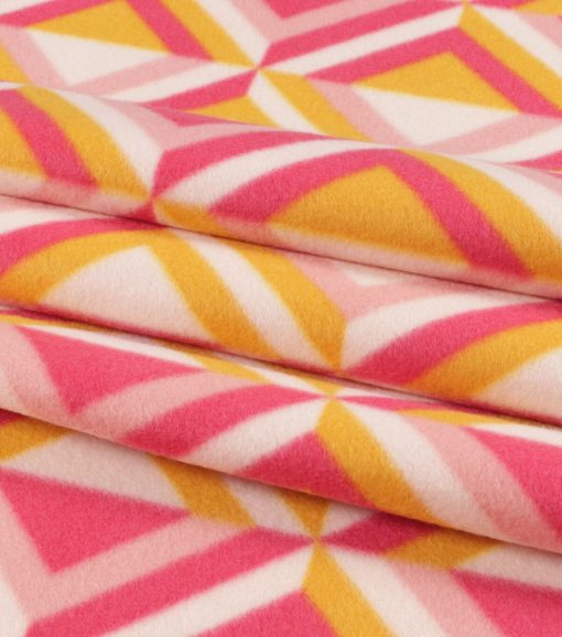 Retro Diamonds Blizzard Fleece Fabric - Image 2