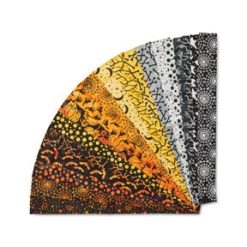 2.5 Frightful Delight Batik Cotton Fabric Strip 40pc