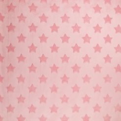 Soft   Minky Light Pink Star Fleece Fabric