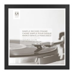 12.5 x 12.5 Black Record Vinyl Display Frame by Place   Time