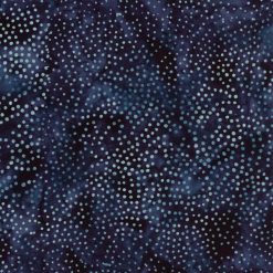 Allover Dots Dark Blue Batik Cotton Fabric