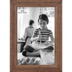 MCS 4 x 6 Rustic Romance Wood   Glass Tabletop Picture Frame