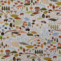 Farm Land Super Snuggle Flannel Fabric