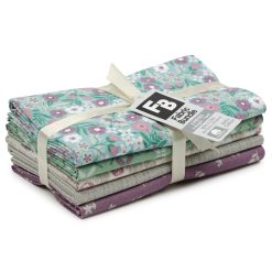 18 x 21 Floral Cotton Fabric Quarters 5ct by Keepsake Calico
