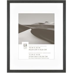 16 x 20 Matted to 11 x 14 Black Wall Frame by Place   Time