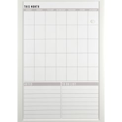 Wipe Off Monthly Calendar Board