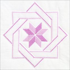 Jack Dempsey 18 Woven Star Stamped Quilt Blocks 6pk