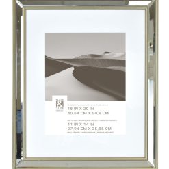 16 x 20 Matted to 11 x 14 Mirrored Wall Frame by Place   Time