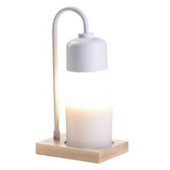 4 White Arched Candle Warmer Lamp