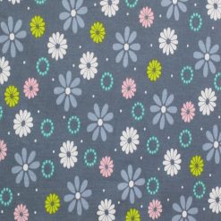 Flower Power on Flint Stone Quilt Cotton Fabric by Quilter s Showcase