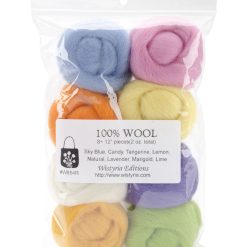 Wistyria Editions 2oz Needle Felting Roving Wool 8ct