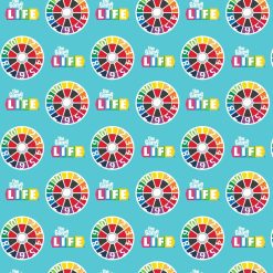 Life Turn Spinner Board Game Cotton Fabric