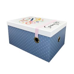 13.5 Sew   Craft Rectangle Box With Elastic Strap by Hudson 43