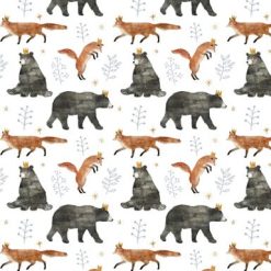 The Bear And Fox Novelty Cotton Fabric