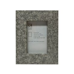 2 x 3 Gray Speckled Tabletop Picture Frame by Place   Time