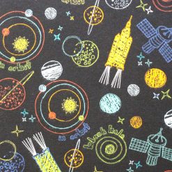 Neon Space Doodle Super Snuggle Flannel Fabric