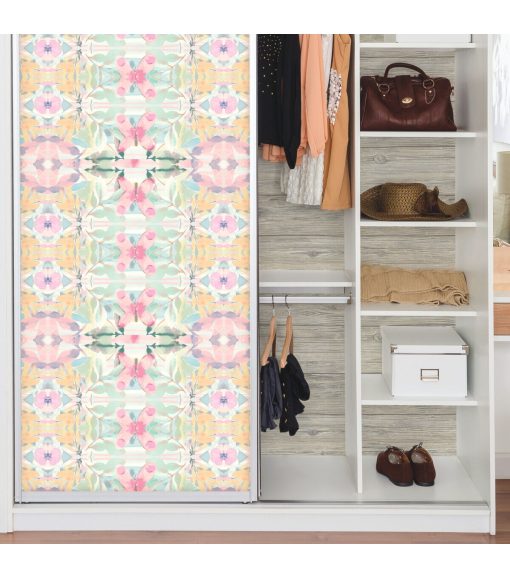 RoomMates Wallpaper Pink Synchronized Floral - Image 5