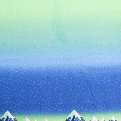 Multi Color Pixal Landscape Super Snuggle Flannel Fabric