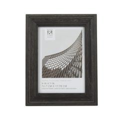 5 x 7 Rustic Gray Wood Tabletop Picture Frame by Place   Time