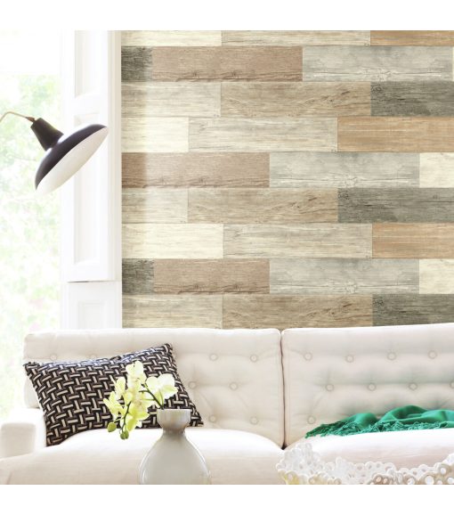RoomMates Wall Decals Distressed Barn Wood - Image 3