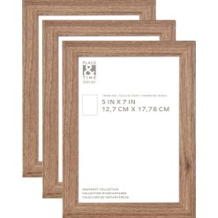5 x 7 Walnut Gallery Frames 3pk by Place   Time