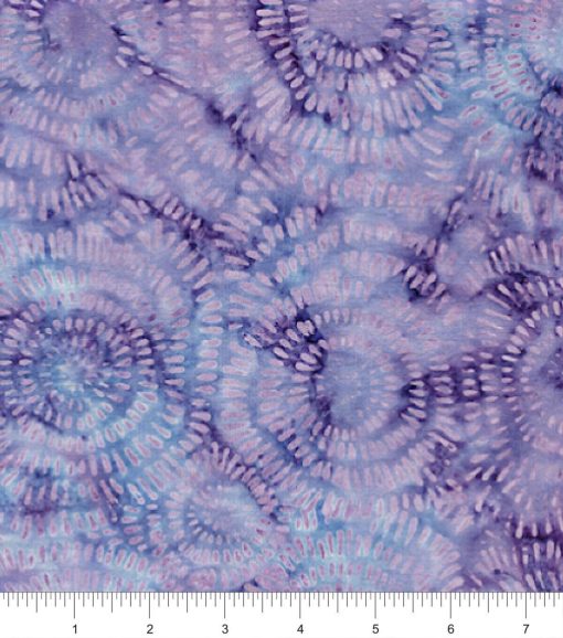 Purple Bursts Batik Cotton Fabric - Image 2