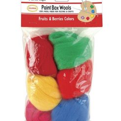 Paint Box Wools 2oz Primary Color Woving Roll 6ct