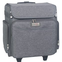 Everything Mary 15.5 Heather Gray Collapsible Rolling Craft Bag