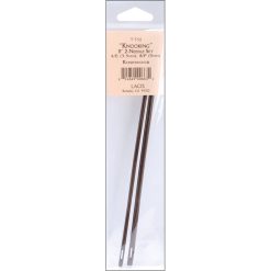 Knooking Needles 8 2 Pkg 4/E (3.5mm) 8/F (5mm) Rosewood