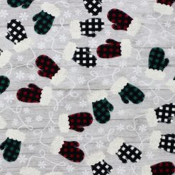 Buffalo Check Mittens Super Snuggle Christmas Flannel Fabric