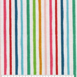 Rainbow Stripe Super Snuggle Flannel Fabric