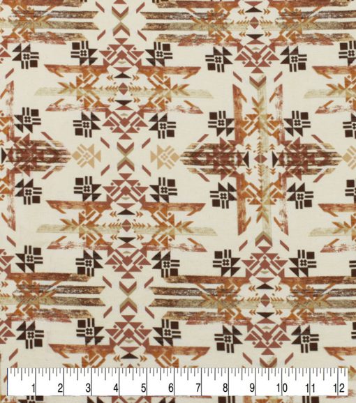 Neutral Aztec Super Snuggle Flannel Fabric - Image 3