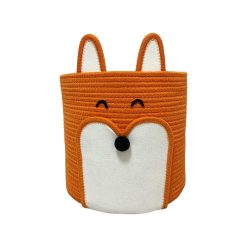 12 Orange Fox Soft Woven Basket by Place   Time