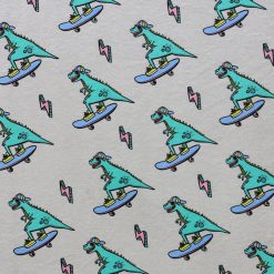 Dino Skater Super Snuggle Flannel Fabric