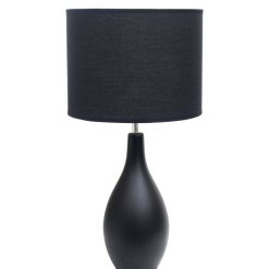All The Rages 18 Ceramic Dewdrop Desk Lamp With Fabric Shade