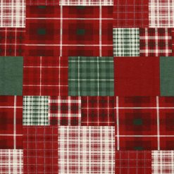 Red   Green Plaid Patchwork Super Snuggle Christmas Flannel Fabric